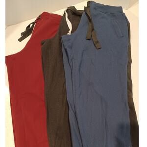 3 Women's Joggers Pants AVIA Red/Navy/Black Size M 8/10